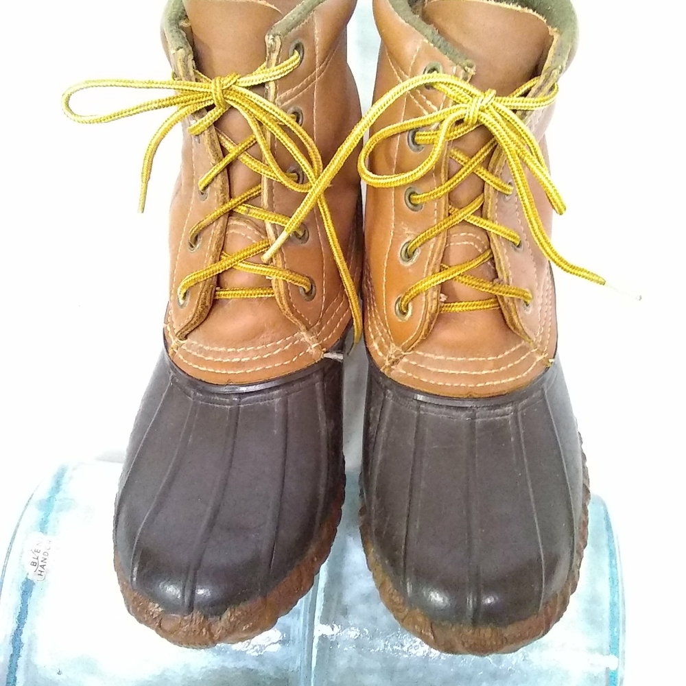 LaCrosse Boots Ankle Leather Rubber Waterproof Steel Shank Tan/Brown Sz 7